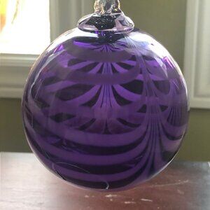 Elegant Purple Glass Ornament
